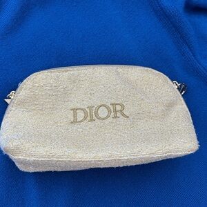 Dior Shimmering Gold Cosmetic Bag
